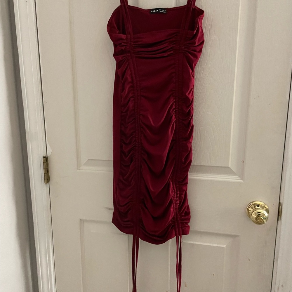 - Maroon dress